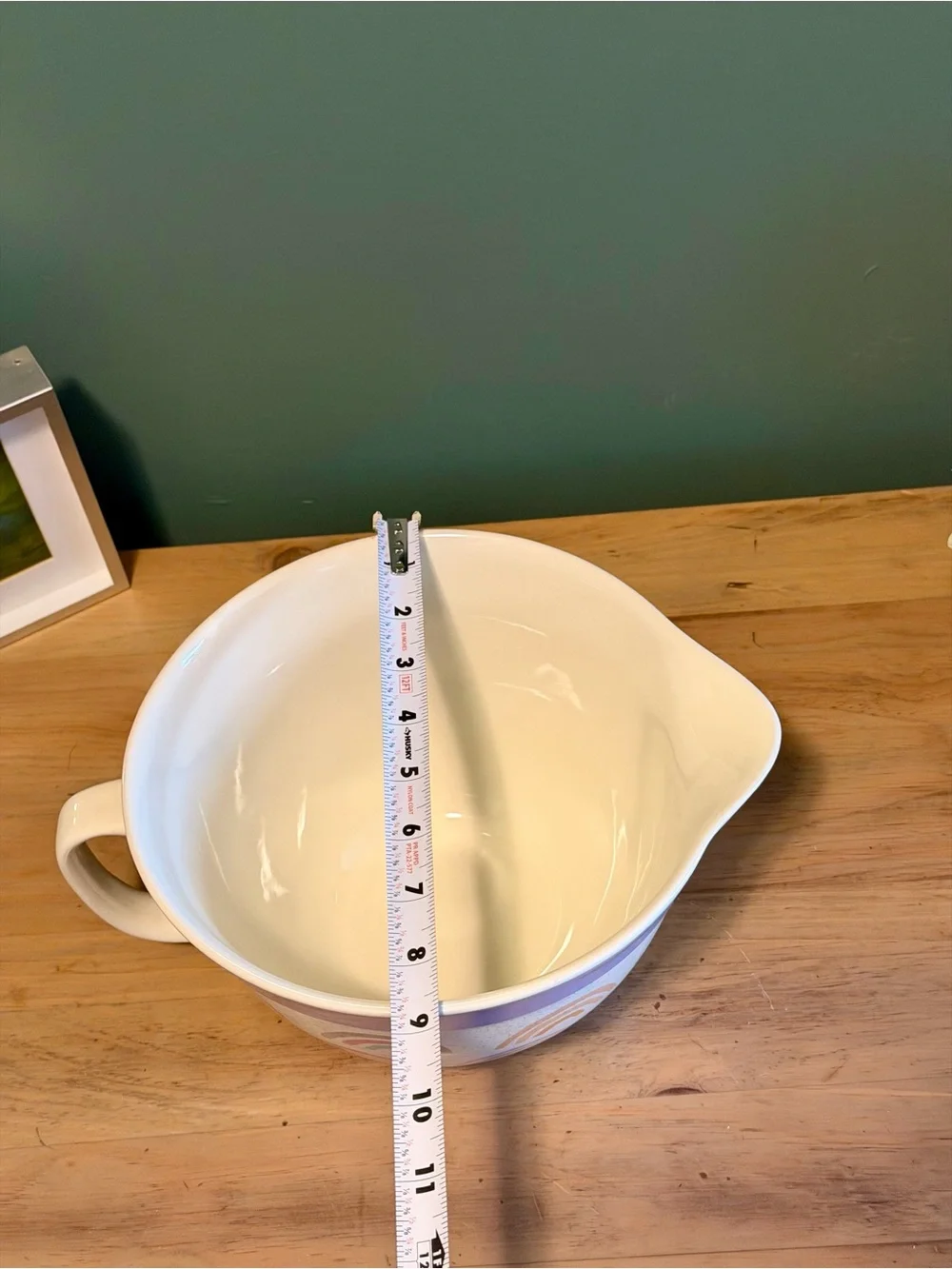The Bake Shop Rainbow Ceramic Mixing Bowl | Large Batter Bowl